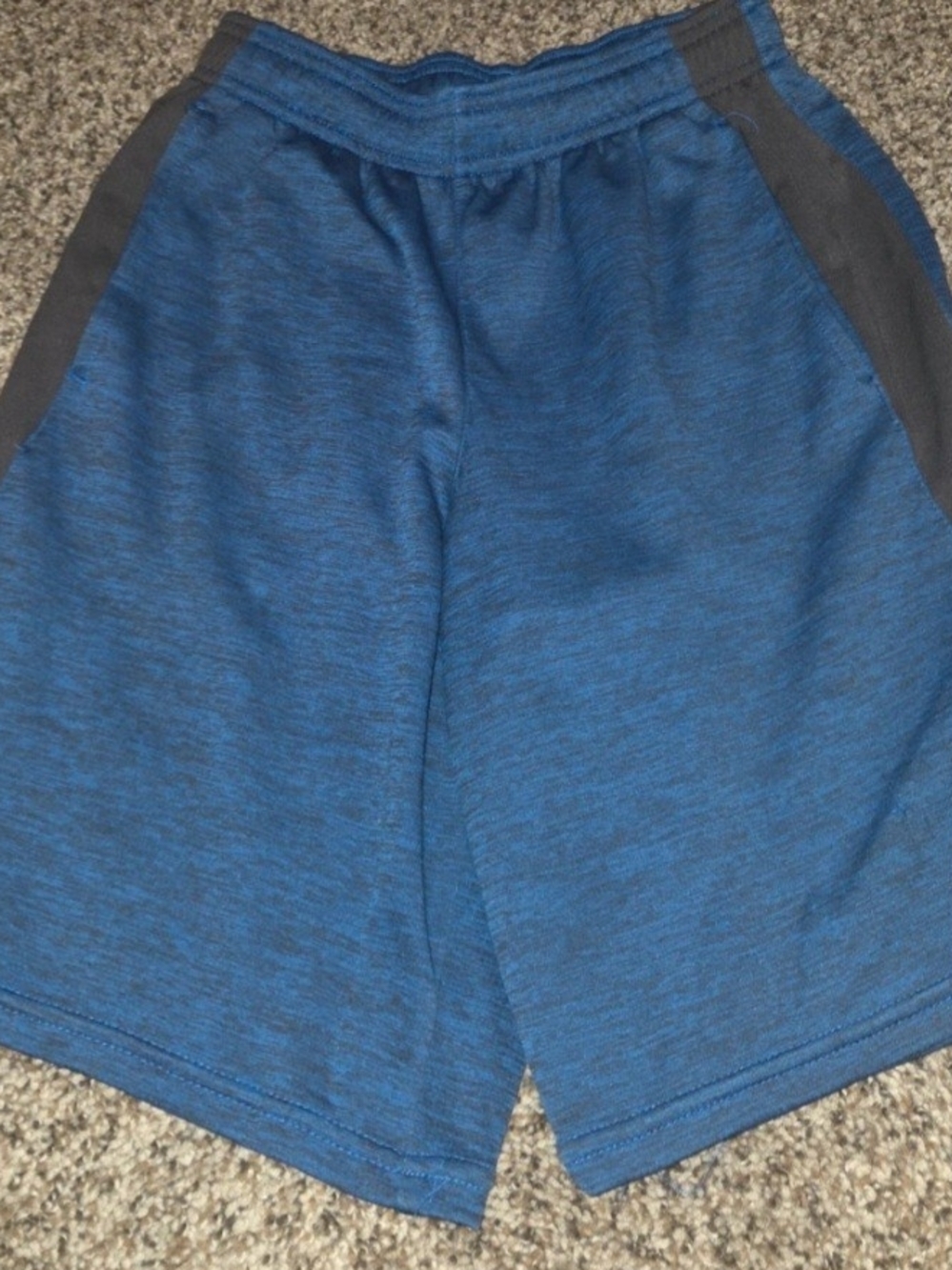 Champion Boy's Blue Athletic Shorts with Dark Side Panels